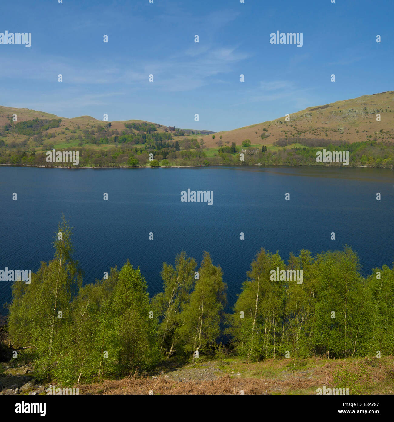 Vorfrühling im Ullswater, englischen Lake District, Großbritannien. Stockfoto