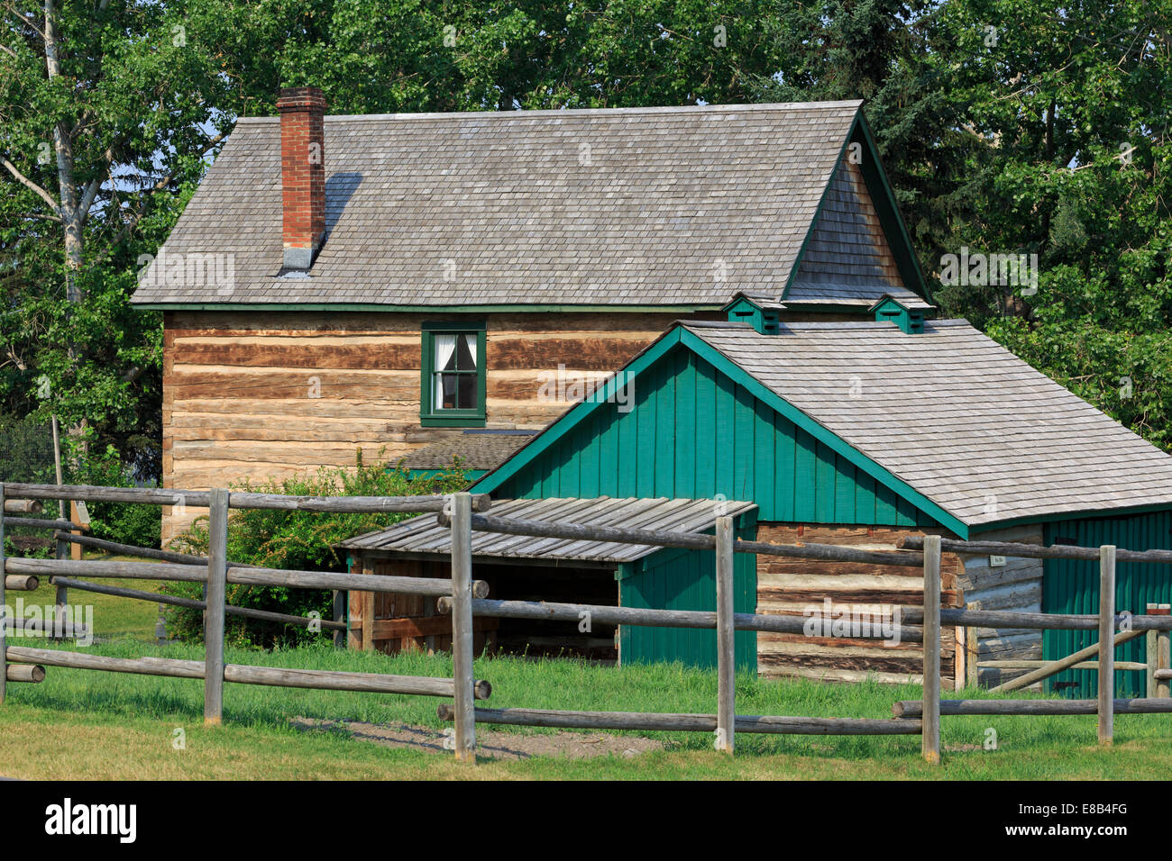 Livingston House, Heritage Park, Calgary, Alberta, Kanada Stockfoto