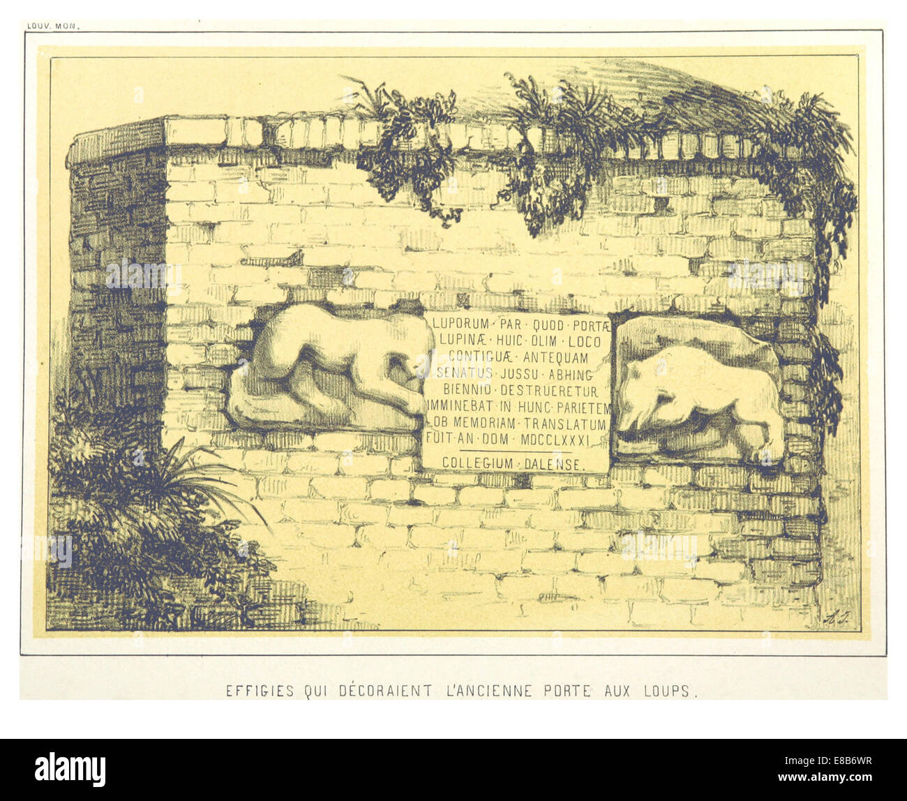 Seite 052 von Even's Registerkarte Arbeitsfunktionen 1860. 5, eine Illustration oder Karte, die wahrscheinlich ein bestimmtes architektonisches oder geografisches Merkmal zeigt, das Mitte des 19. Jahrhunderts von Interesse ist. Stockfoto