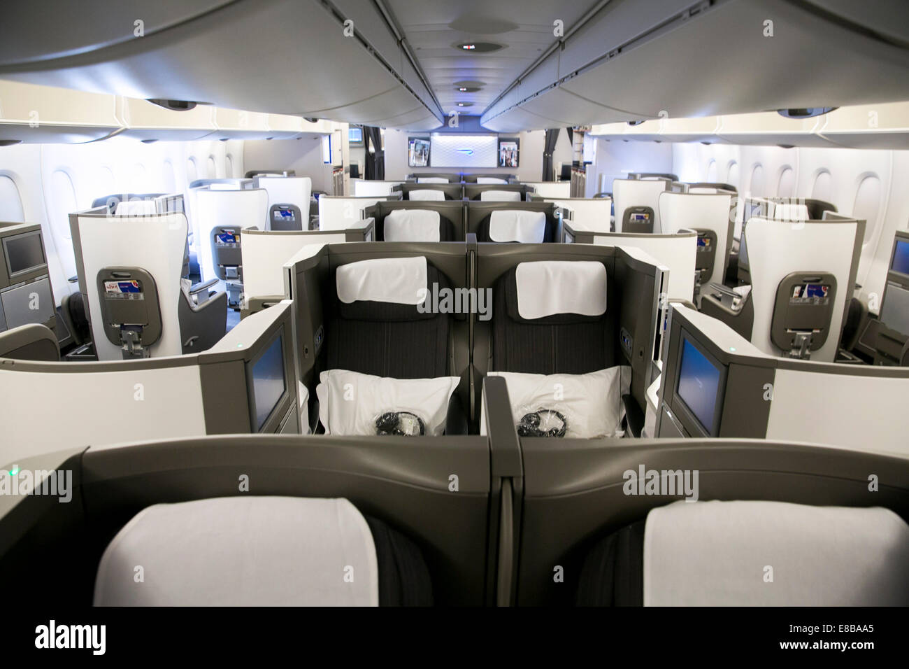Airbus A380 Interior Stockfotos Airbus A380 Interior