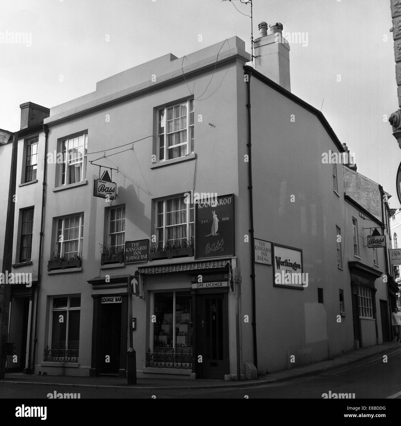 Kangaroo inn Teignmouth 1973 Nummer 0179 Stockfoto