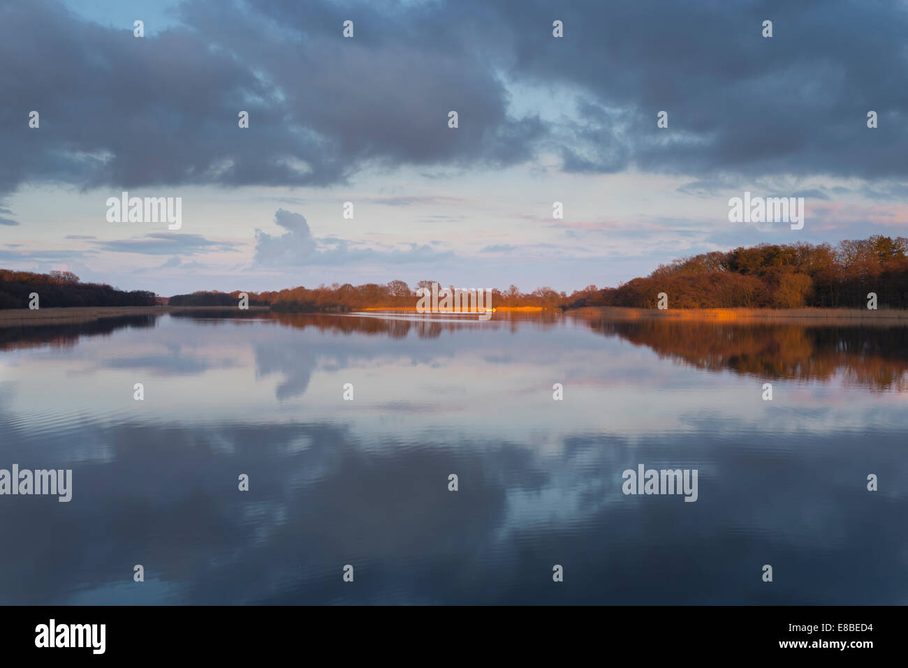 Eine Ansicht der Ormesby breit in den Norfolk Broads Stockfoto