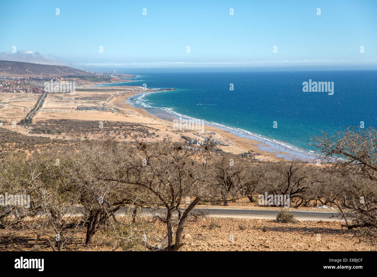 Strand in Agadir, Marokko Stockfoto
