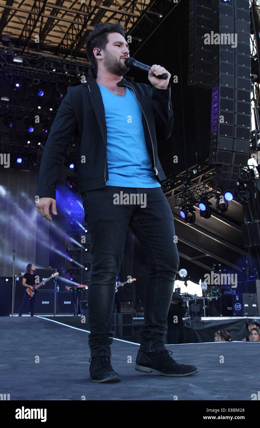 Las Vegas, NV, USA. 3. Oktober 2014. Shay Mooney in Anwesenheit für Route 91 Festival - Fr, dem Lot, Las Vegas, NV 3. Oktober 2014. © MORA/Everett Collection/Alamy Live-Nachrichten Stockfoto