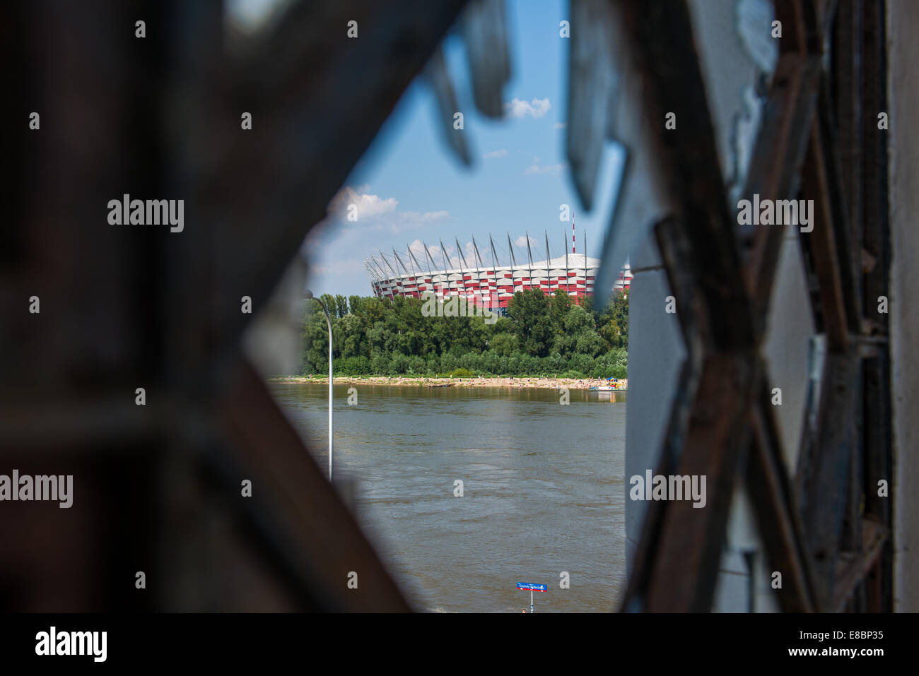 Nationalstadion in Warschau - Hauptarena der UEFA Fußball-Europameisterschaft Euro 2012 in Polen und der Ukraine Stockfoto
