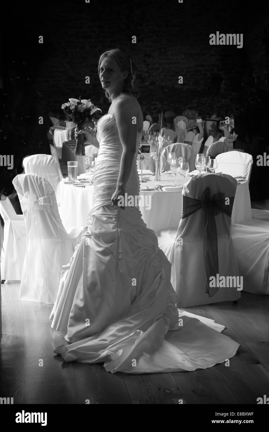 Braut auf Hochzeit Stockfoto