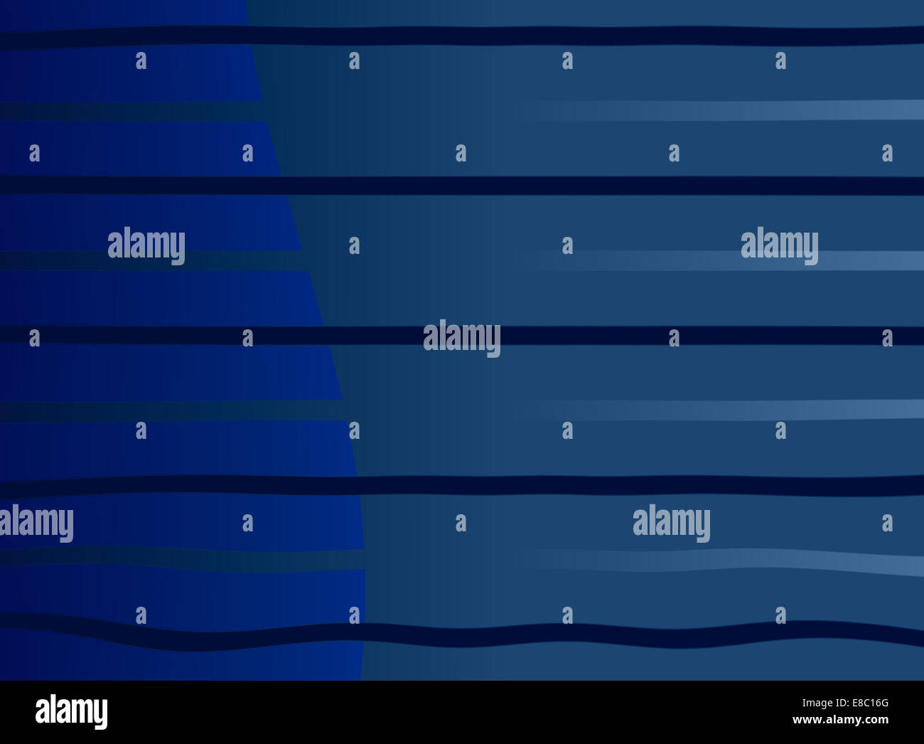 Zusammenfassung Hintergrund horizontale blaue dekorative Streifen Muster Stockfoto