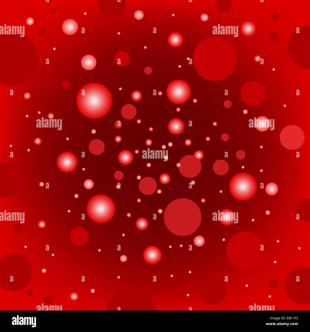 Blut in der Arterie Stockfoto