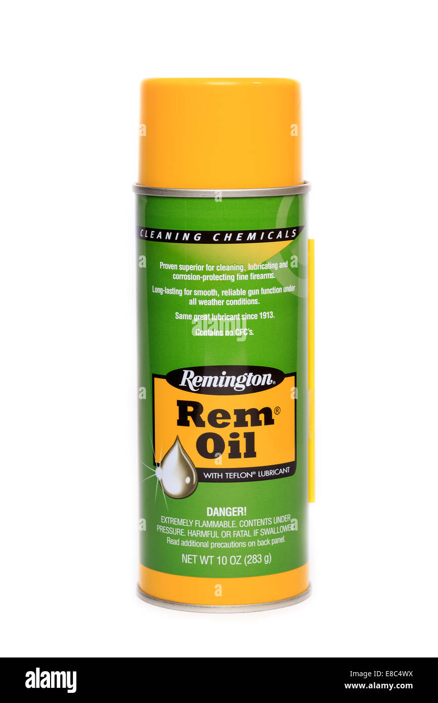Remington Marke Rem Oil Spray Schmiermittel Stockfoto