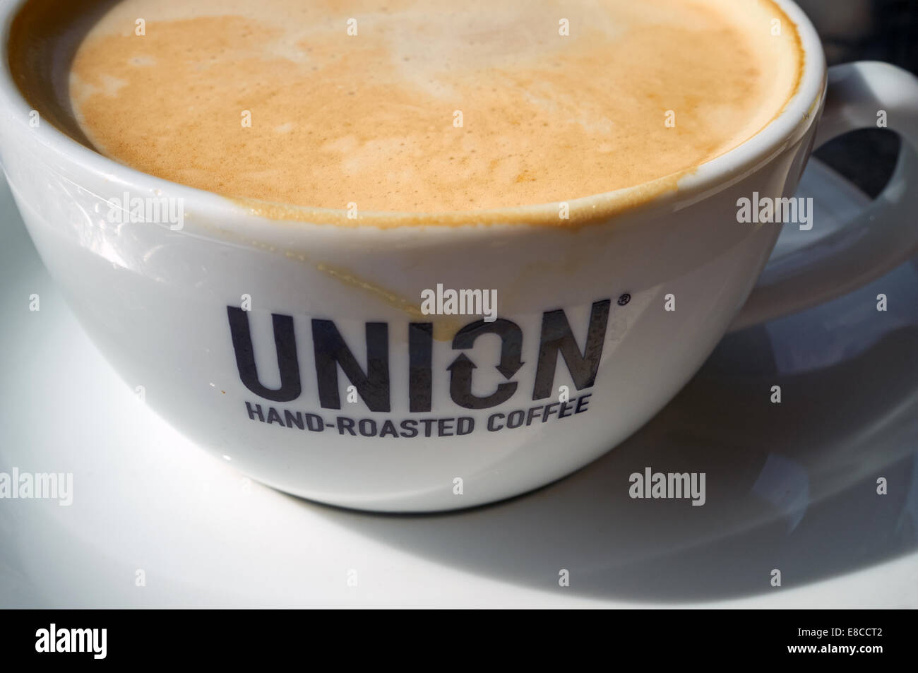 Union Hand gerösteten Kaffee Stockfoto