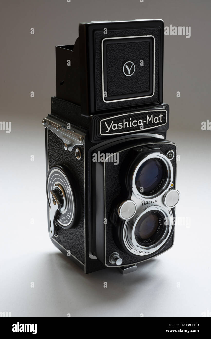 Vintage Yashica-Mat Mittelformat-Kamera. Stockfoto