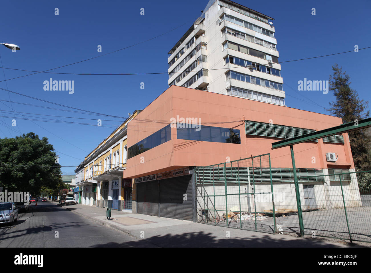 Erdbeben-Ready Hochhaus in Chile Stockfoto