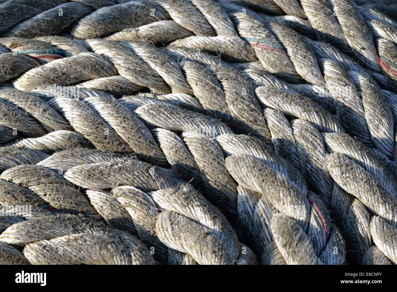 Ein altes Segelschiff Rigging Stockfoto