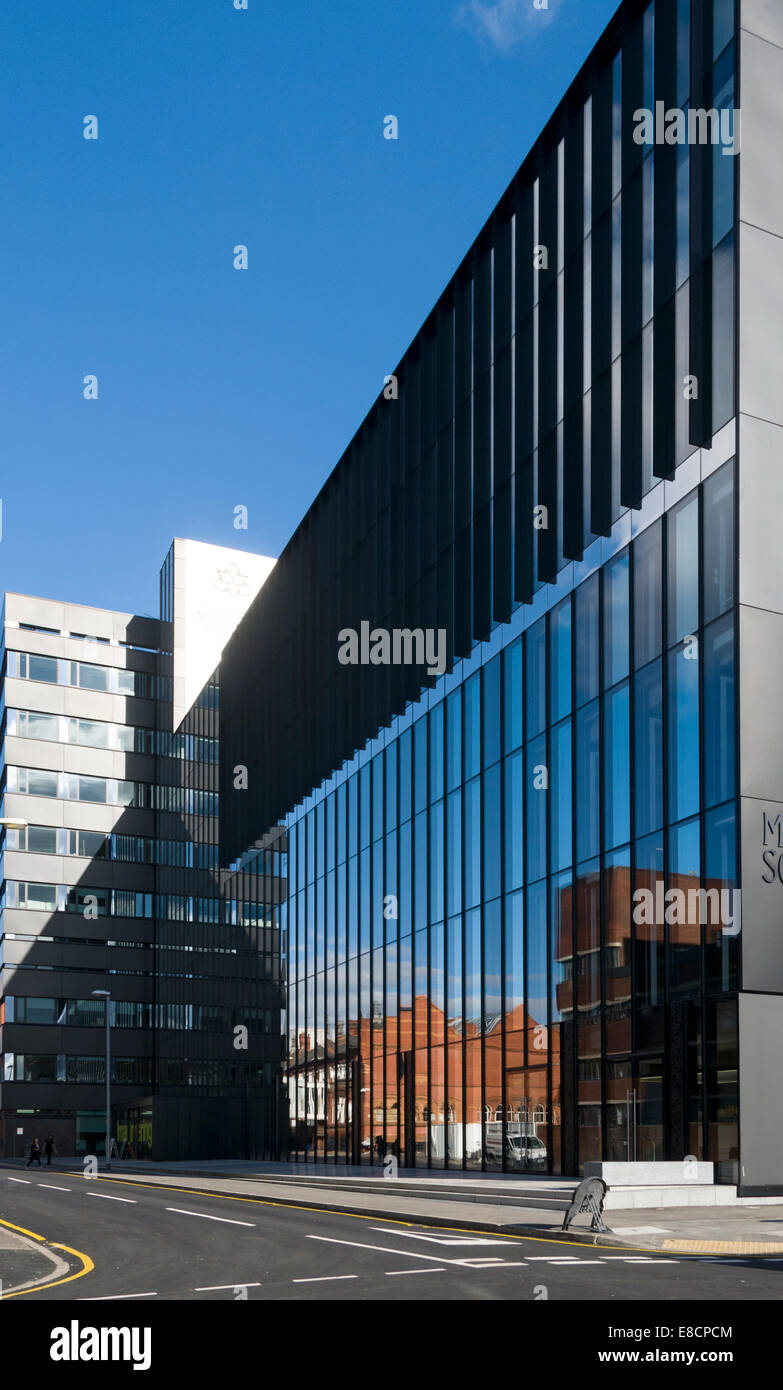 Manchester School of Art Gebäude (gebauten 2013), Manchester Metropolitan University, Manchester, England, UK. Stockfoto