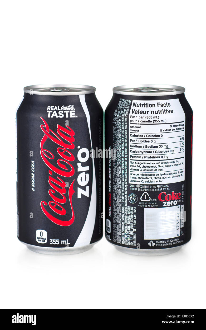 Coca Cola Zero Stockfoto