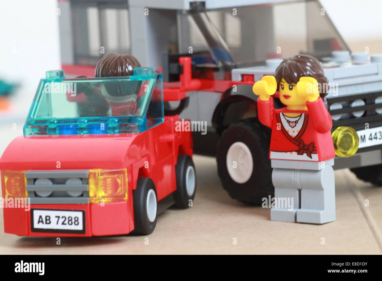 LEGO Auto Unfall Stockfotografie - Alamy