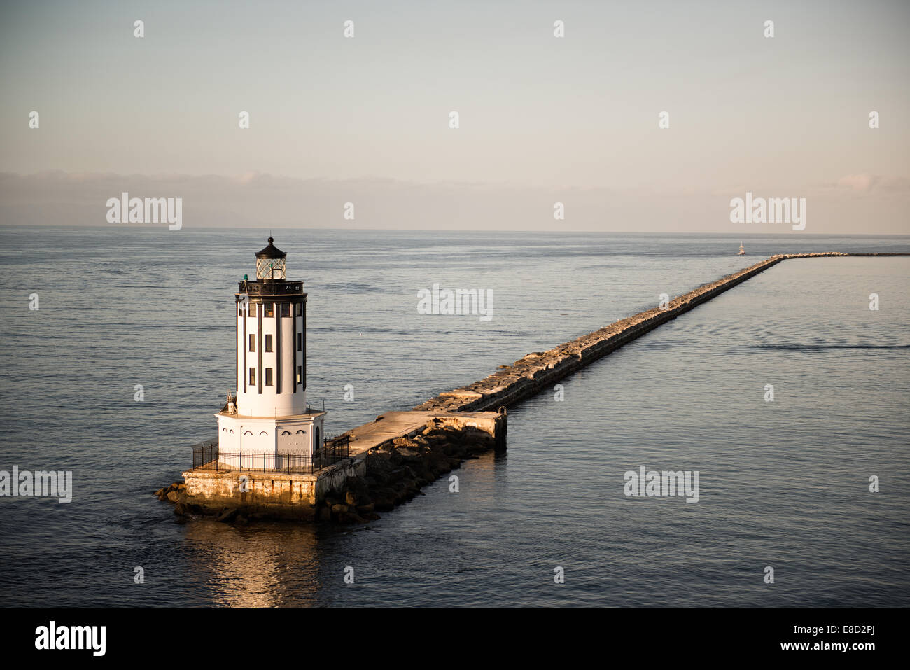 Engels Tor Leuchtturm an der San-Pedro-Mole im Hafen von Los Angeles in Kalifornien Stockfoto