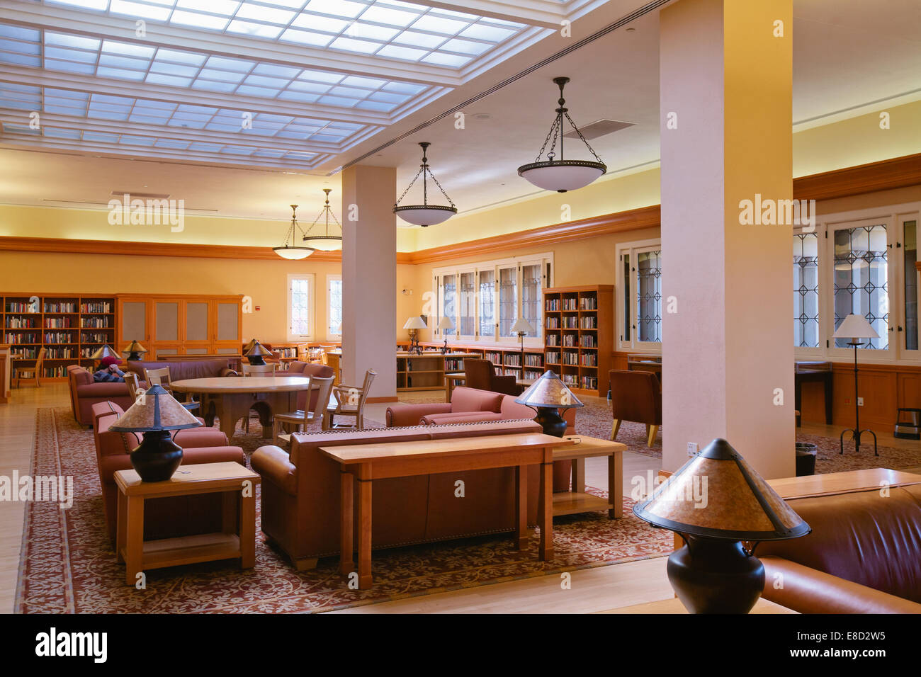 Bender, Lesesaal in Stanford Grüne Bibliothek Stockfoto