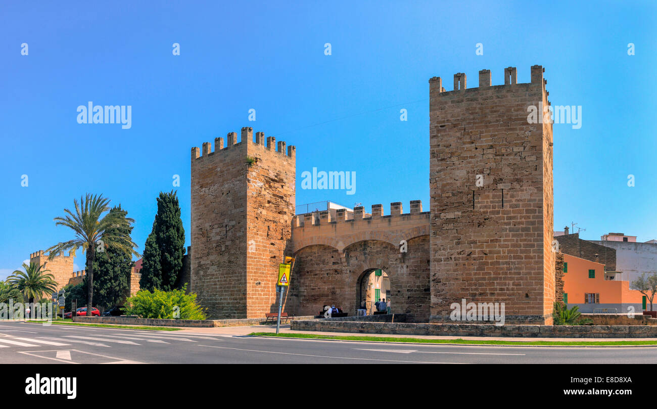 Porta Principal, Alcudia, Mallorca, Balearen, Spanien Stockfoto