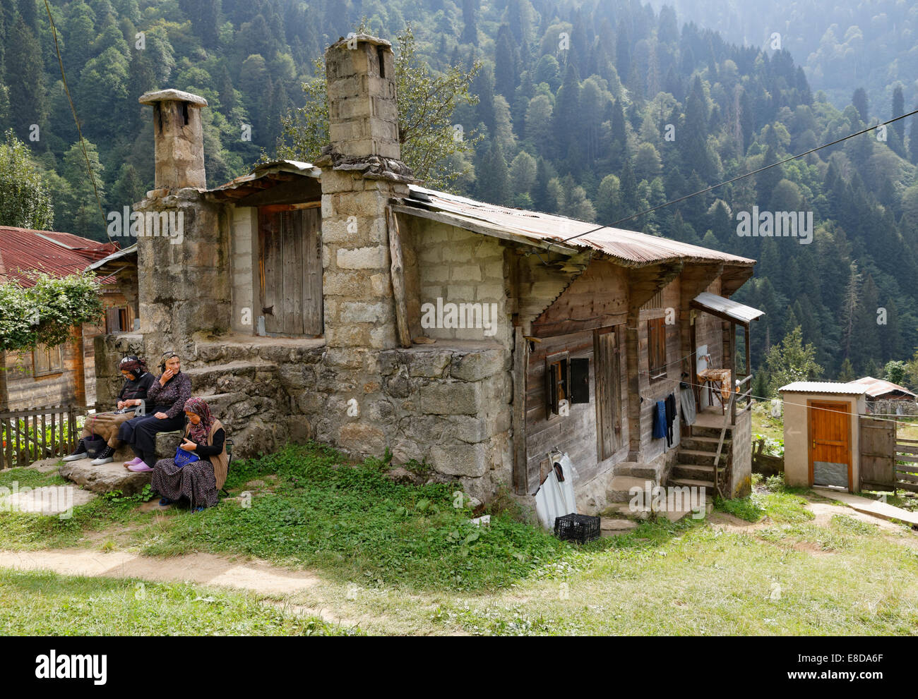 Almhaus in Ayder, Rize Provinz, Pontischen Berge, Schwarzes Meer Region