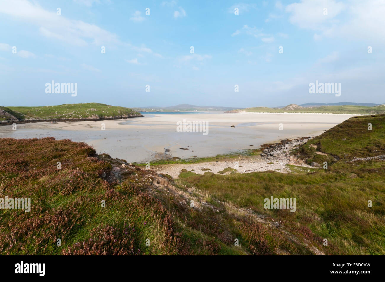 Uig Sands an der Westküste von der Isle of Lewis auf den äußeren Hebriden, Schottland. Stockfoto