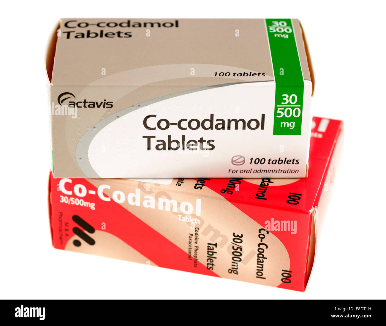 Boxen von 100 30 von 500 mg Cocodamol Tabletten co-codamol 
