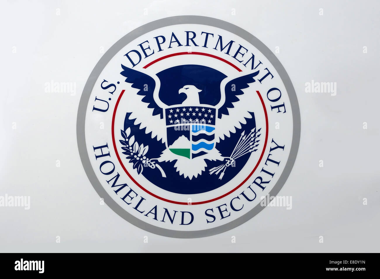 Siegel der US-Department of Homeland Security DHS Bundesregierung Stockfoto