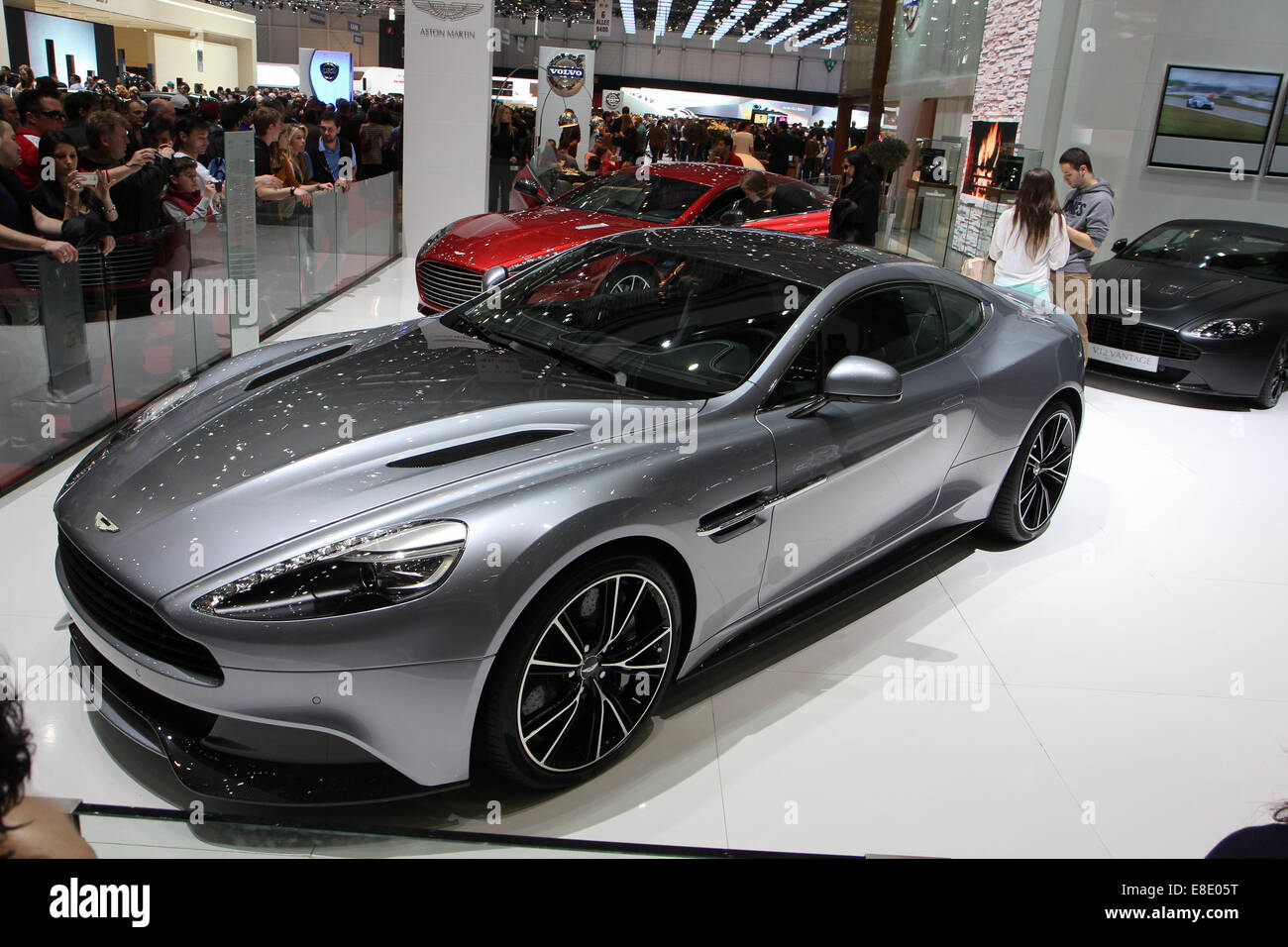 Aston Martin Vanquish Centenary Edition auf Genfer Autosalon 2013. Stockfoto