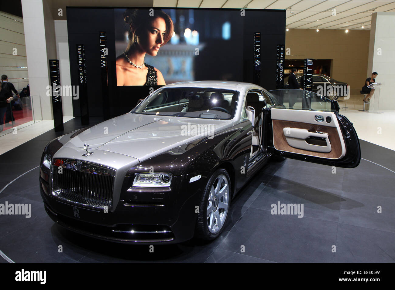 Enthüllung des Rolls-Royce Wraith auf Genfer Autosalon 2013. Stockfoto
