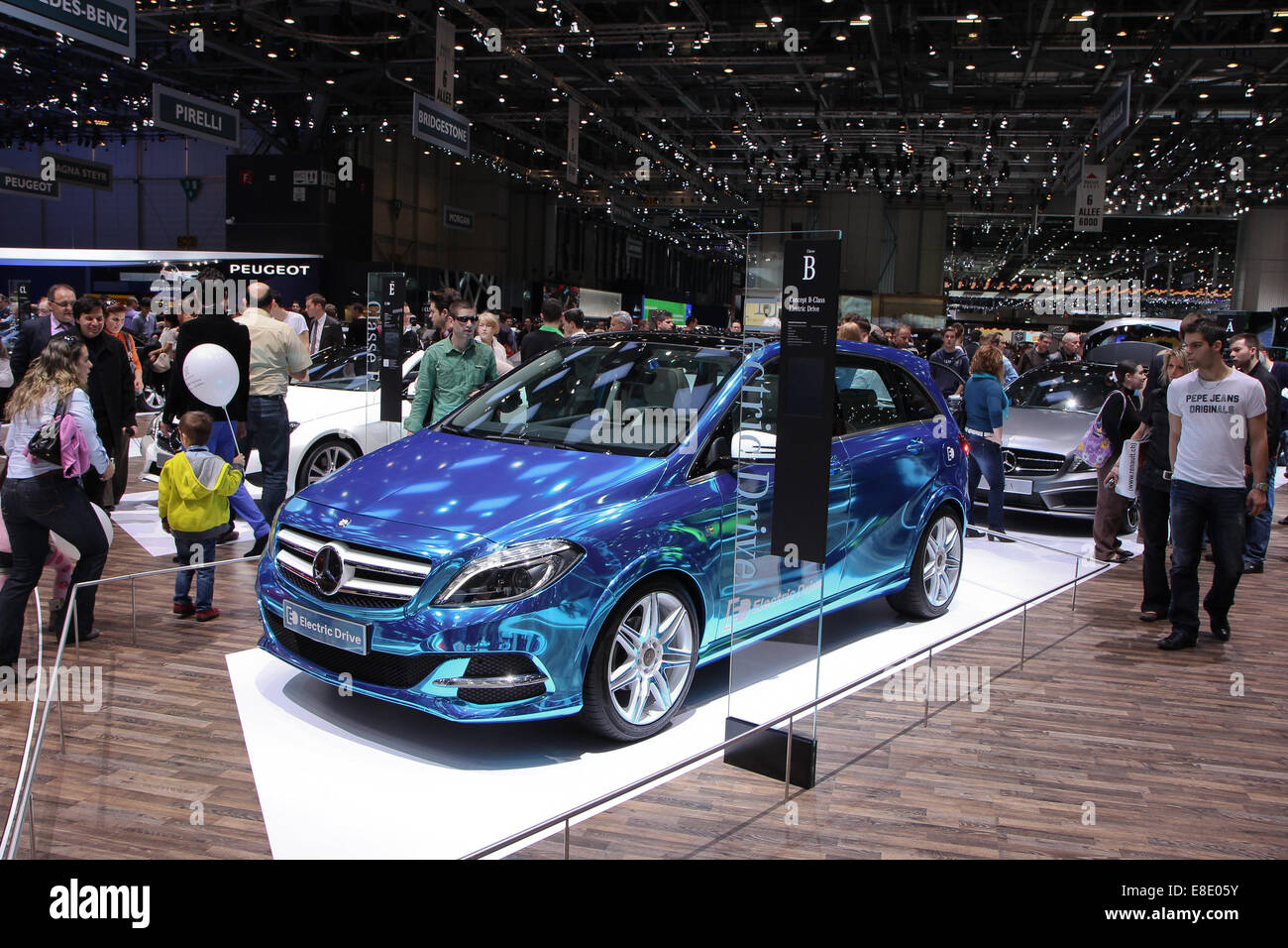 Mercedes auf Genfer Autosalon 2013. Stockfoto