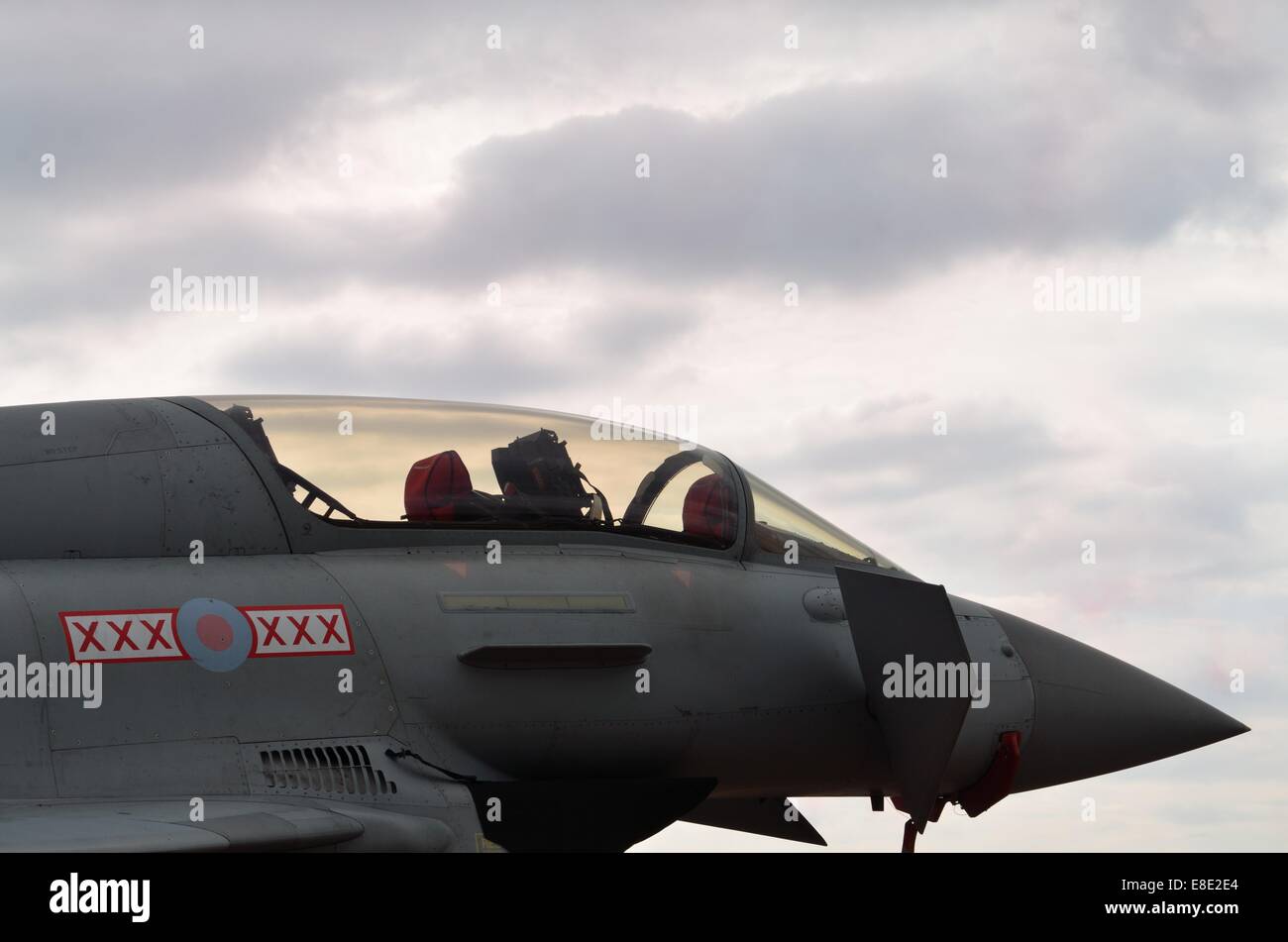 RAF Taifun-Jagdflugzeug Stockfoto