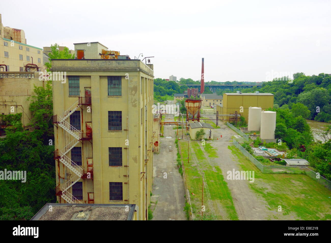 Verlassene Industriebauten in Rochester, New York Stockfoto