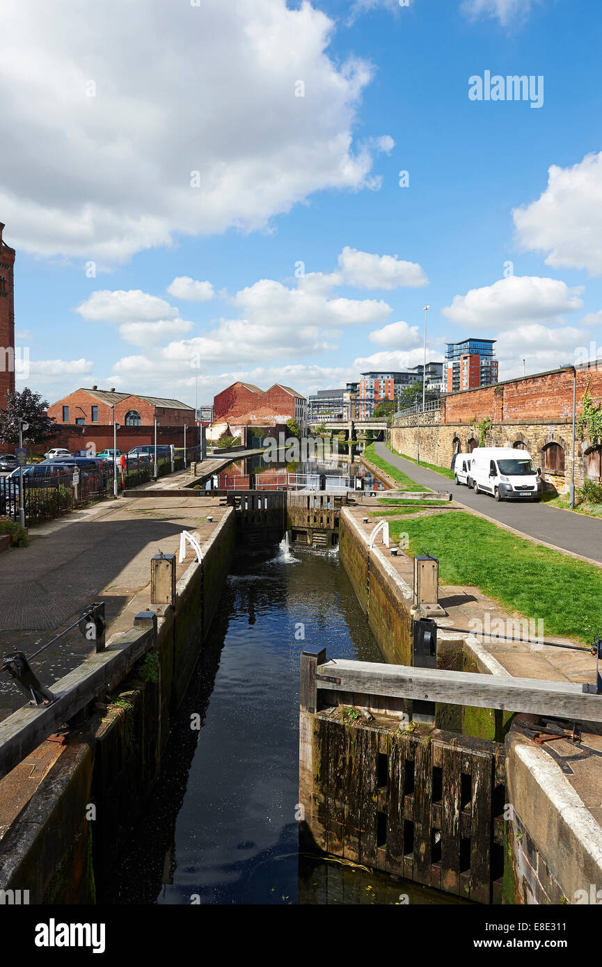 Leeds-Liverpool-Kanal, Leeds City Centre, Nord-England, UK Stockfoto
