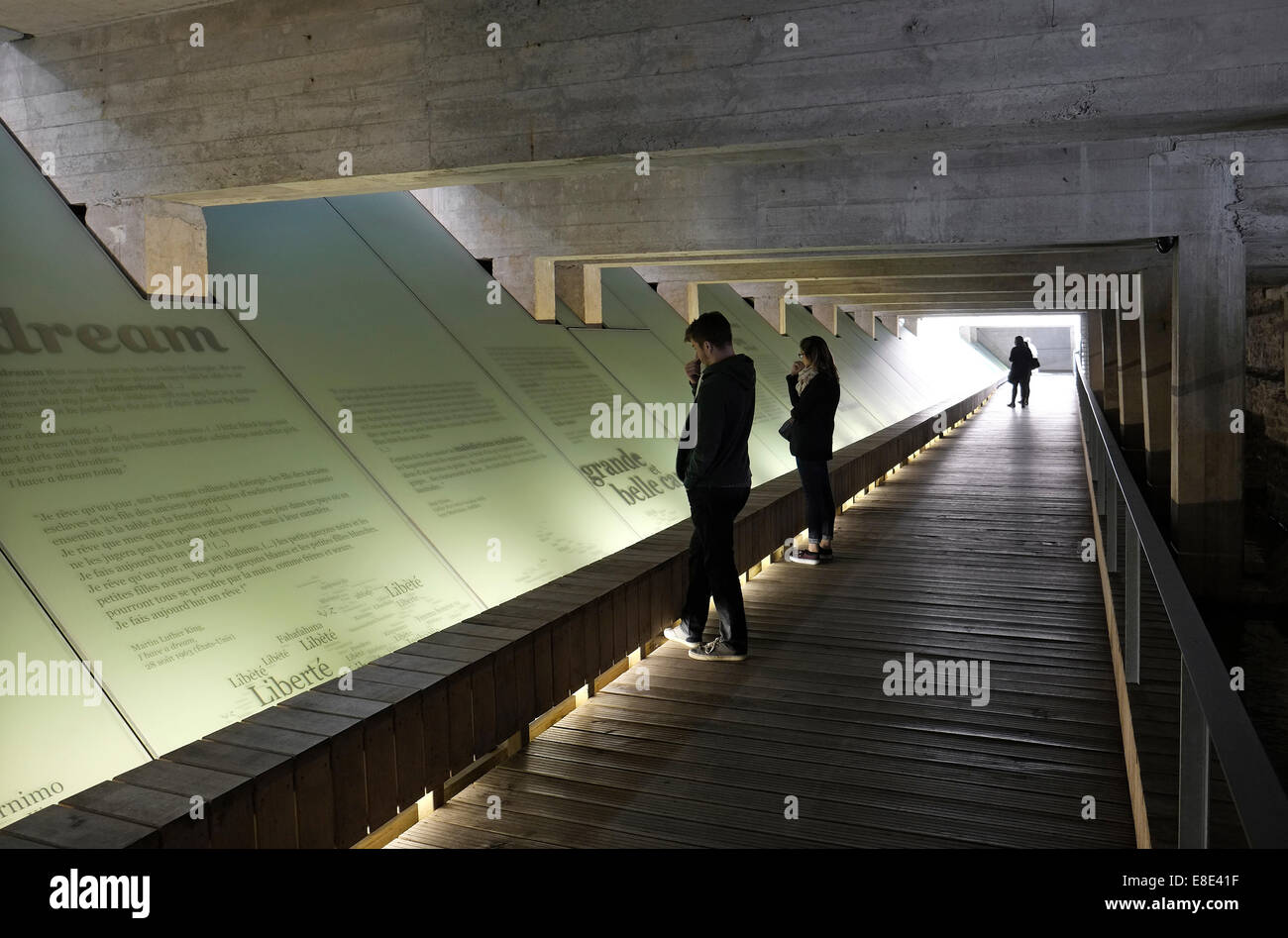 Denkmal für die Abschaffung der Sklaverei, Nantes, Frankreich Stockfoto