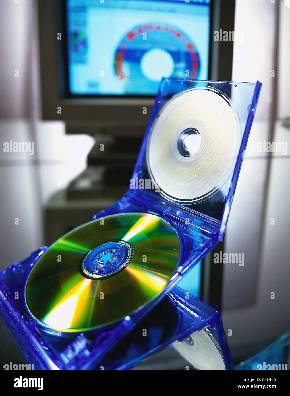 Hamburg, Deutschland, CD-Rom im Fall Stockfoto