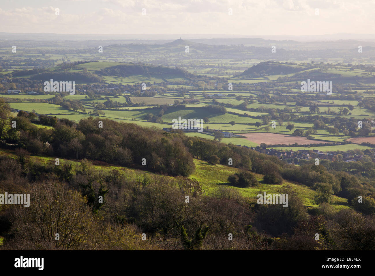 Blick von Deer Leap, Somerset, England, Großbritannien Stockfoto