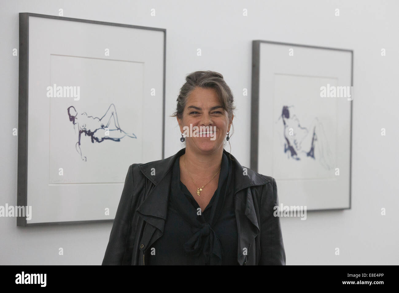 Tracey Emin-Ausstellung "Der letzte große Adenture ist Sie" an der White Cube Gallery, Bermondsey, London eröffnet. Stockfoto