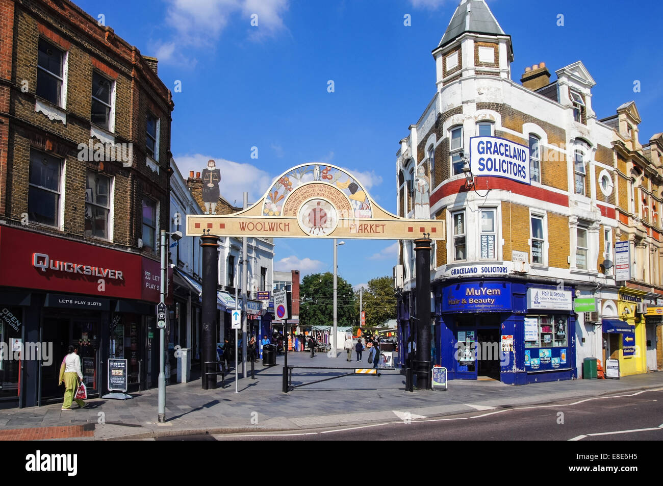 Woolwich Markt, London England Vereinigtes Königreich UK Stockfoto