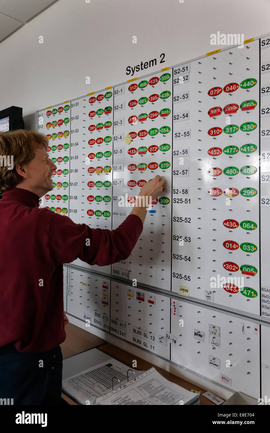 Berlin, Deutschland, Transport-Kontrollzentrum Berliner S-Bahn Stockfoto