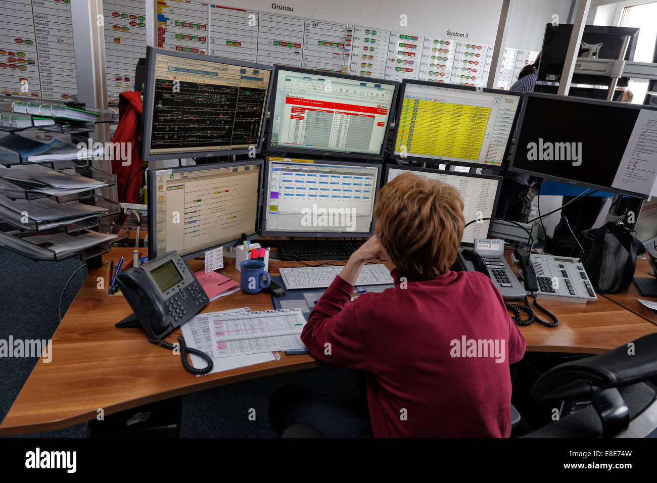 Berlin, Deutschland, Transport-Kontrollzentrum Berliner S-Bahn Stockfoto