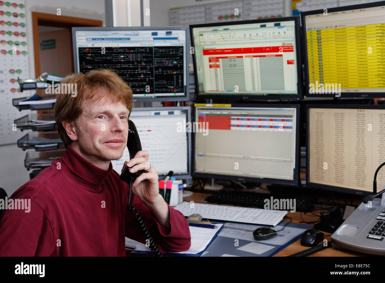 Berlin, Deutschland, Transport-Kontrollzentrum Berliner S-Bahn Stockfoto