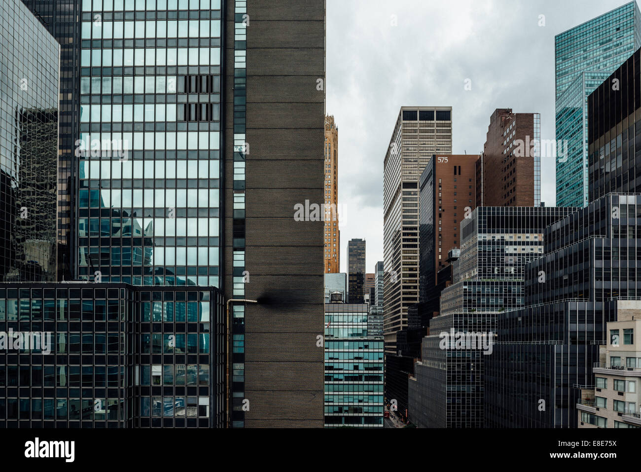 Manhattan vom Dach Stockfoto