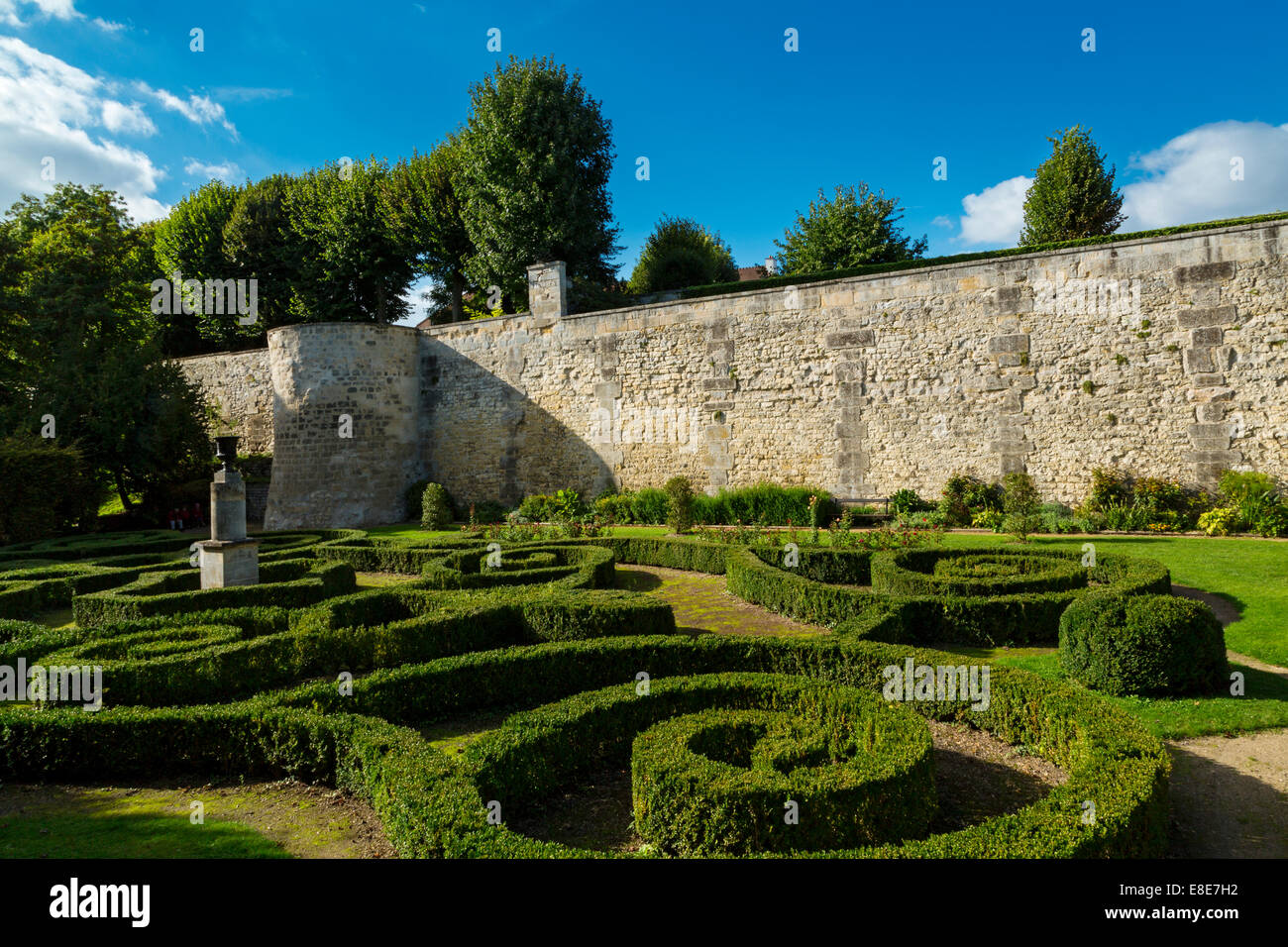 Wall Garten, Compiègne, Oise, Picardie, Frankreich Stockfoto