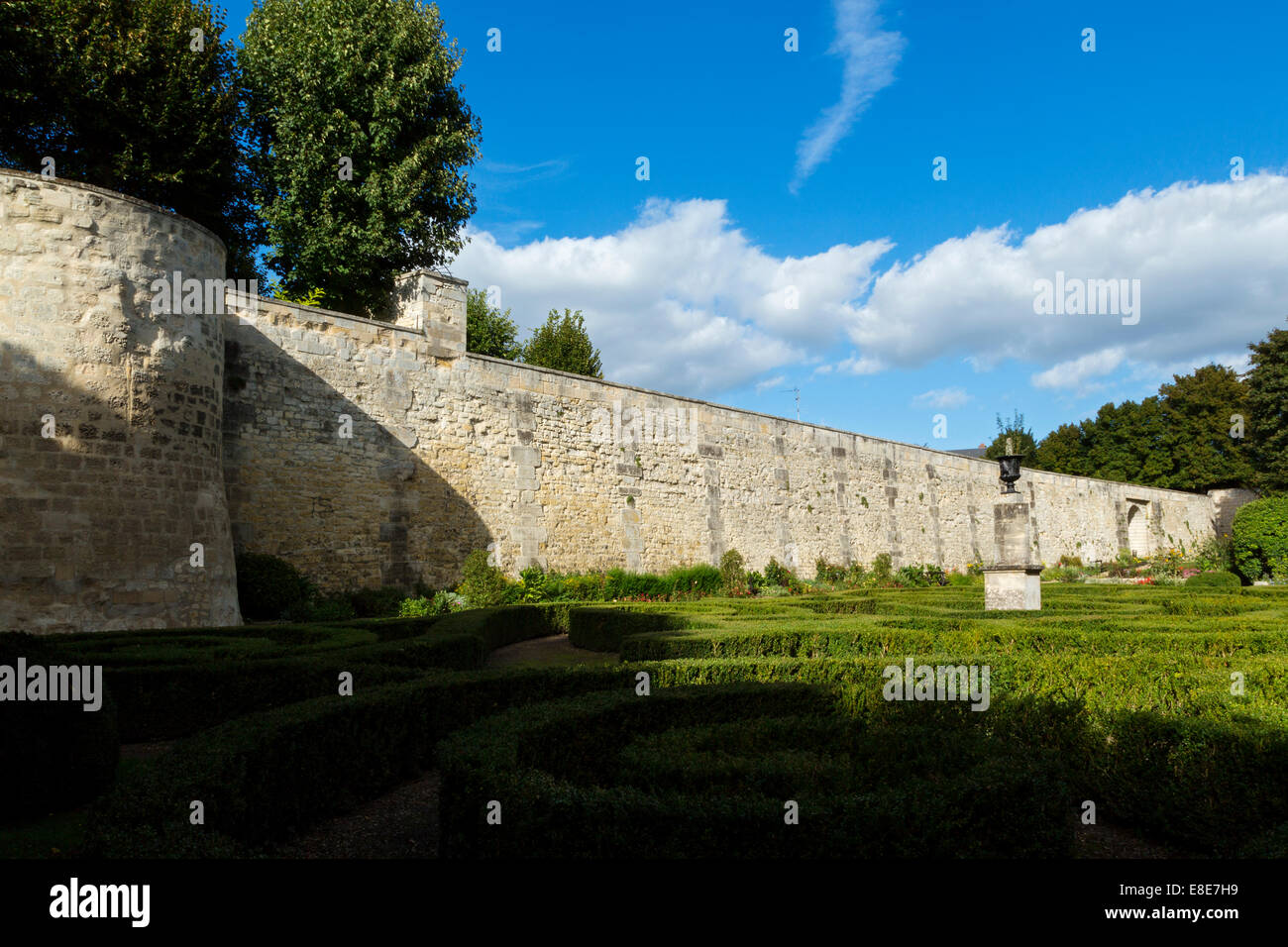 Wall Garten, Compiègne, Oise, Picardie, Frankreich Stockfoto
