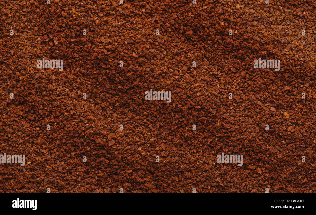 Beschaffenheit des natürlichen gemahlenen Kaffee Stockfoto