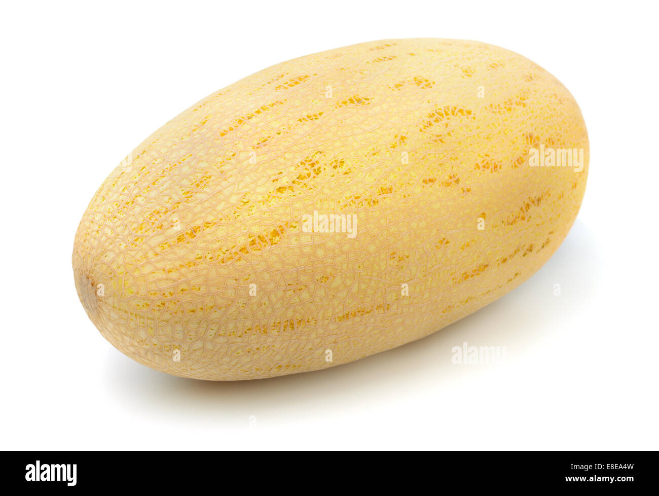 Ganze Melone isoliert auf weiss Stockfoto