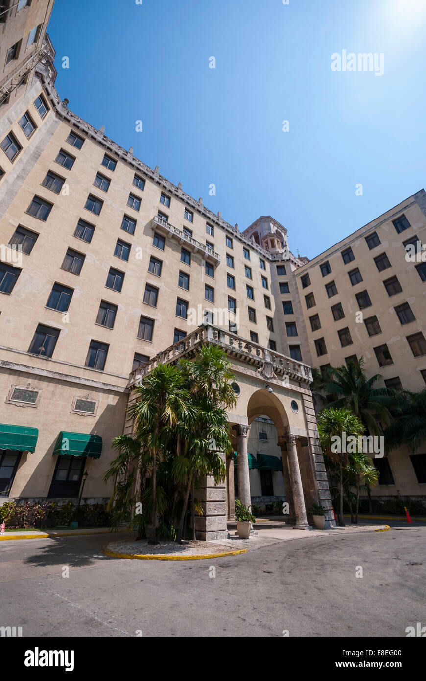 Das Nacional de Cuba Hotel in Havanna Kuba. Einmal ein Mob Treffpunkt dient das berühmte Hotel heute wohlhabende Touristen und Würdenträger. Stockfoto