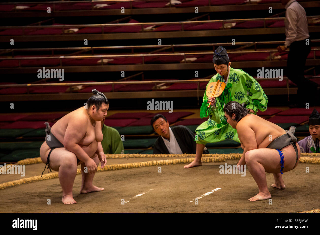 Grand Sumo-Turnier, Tokyo, Japan Stockfoto
