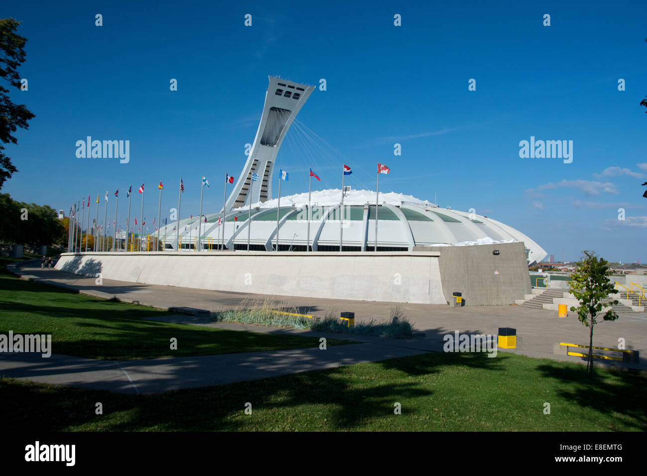 Ein Blick auf das Olympiastadion von Montreal Stockfoto