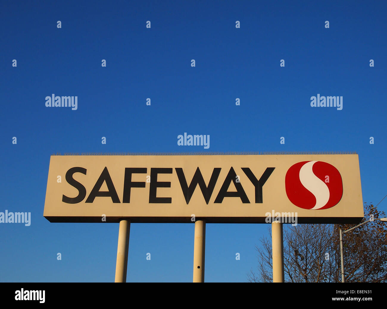 Safeway Speicher Zeichen, San Francisco Stockfoto